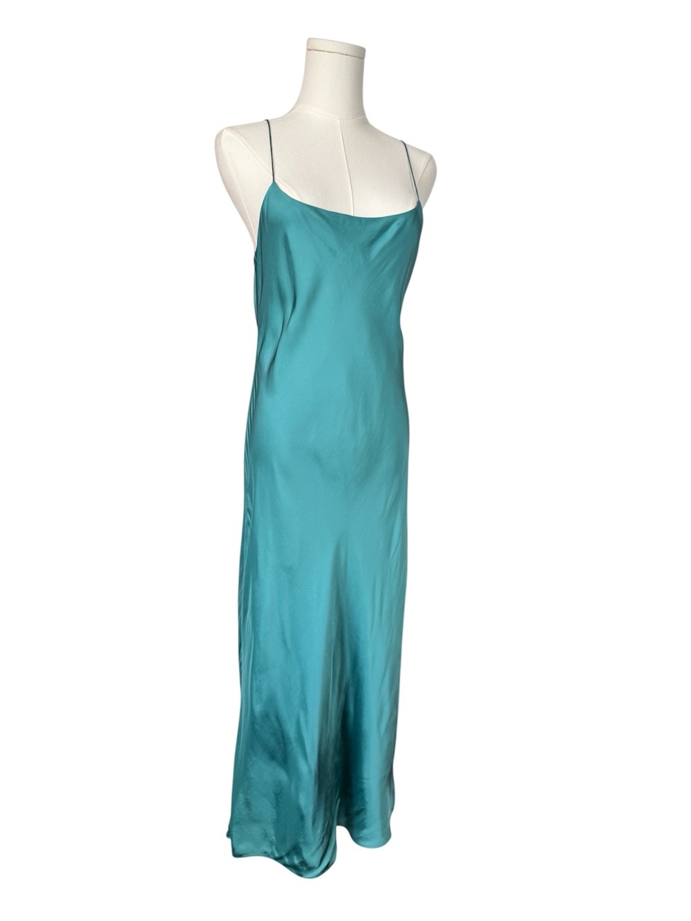 Theory Telson C-Slinky Twill Satin Slip Dress